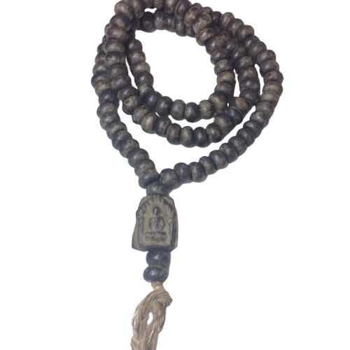 Rosary Prayer Bead Necklace PENDANT Thai Amulet LUCK LOVE WEALTH POWER Long 50in