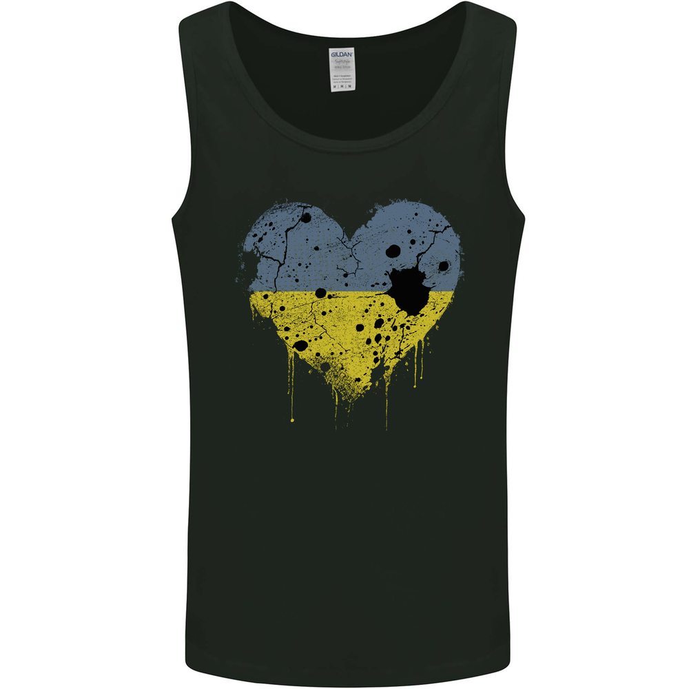 Love Ukraine Flag Ukrainian Day Football Mens Vest Tank Top