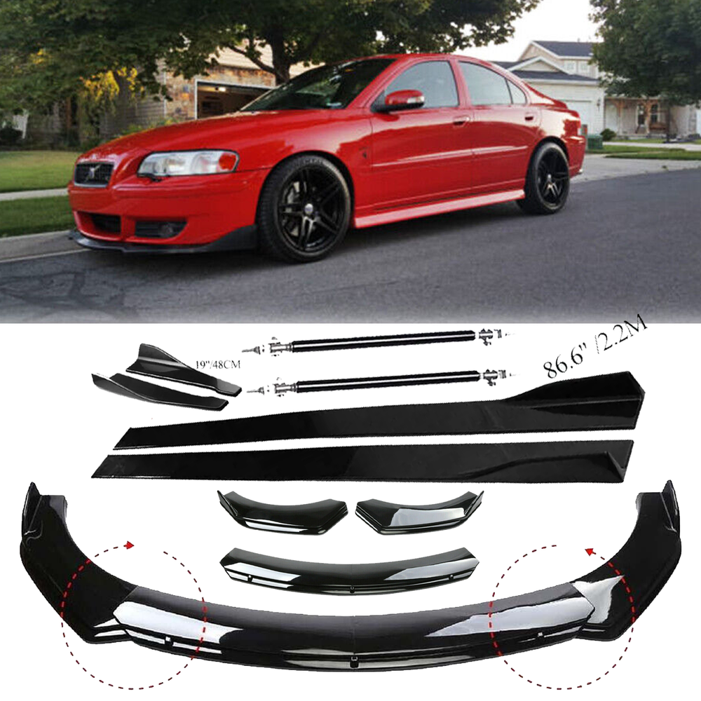 Volvo S40 S60 S70 S80 Front Lip Spoiler & Side Skirts Body Kit  