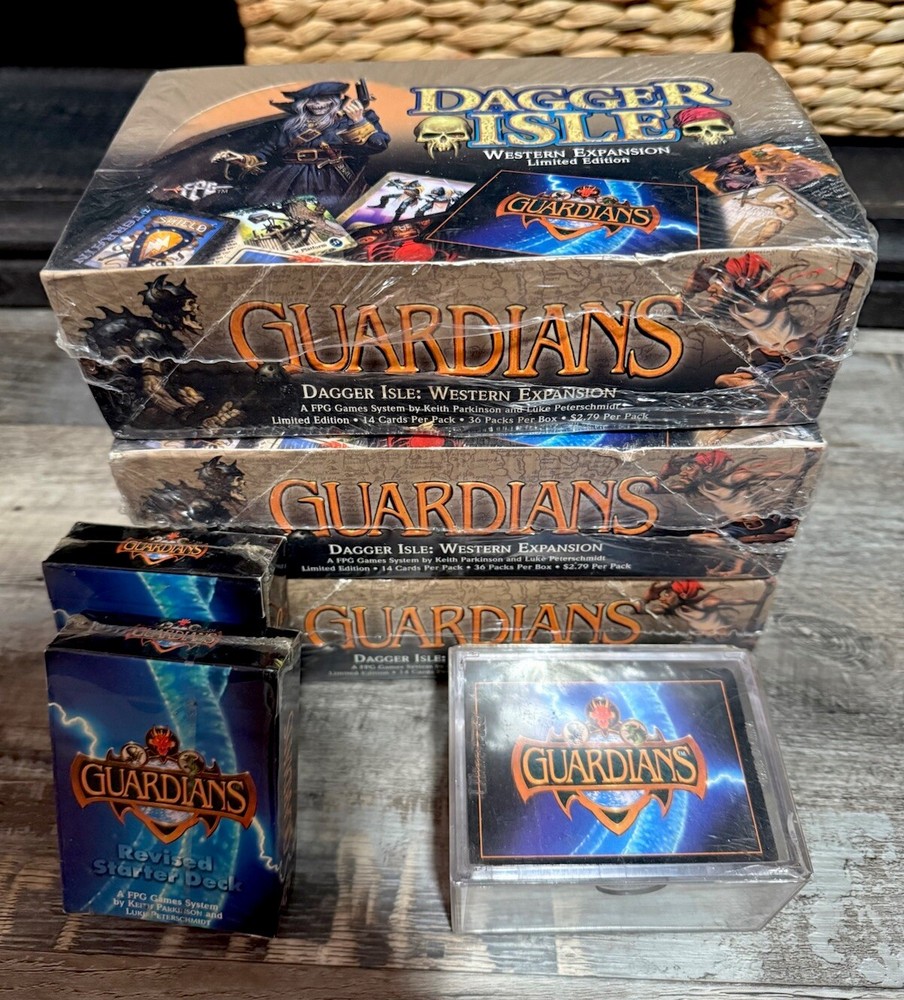 3x CCG Guardians Dagger Isle Western Expansion Limited Ed Sealed Box New + EXTRA