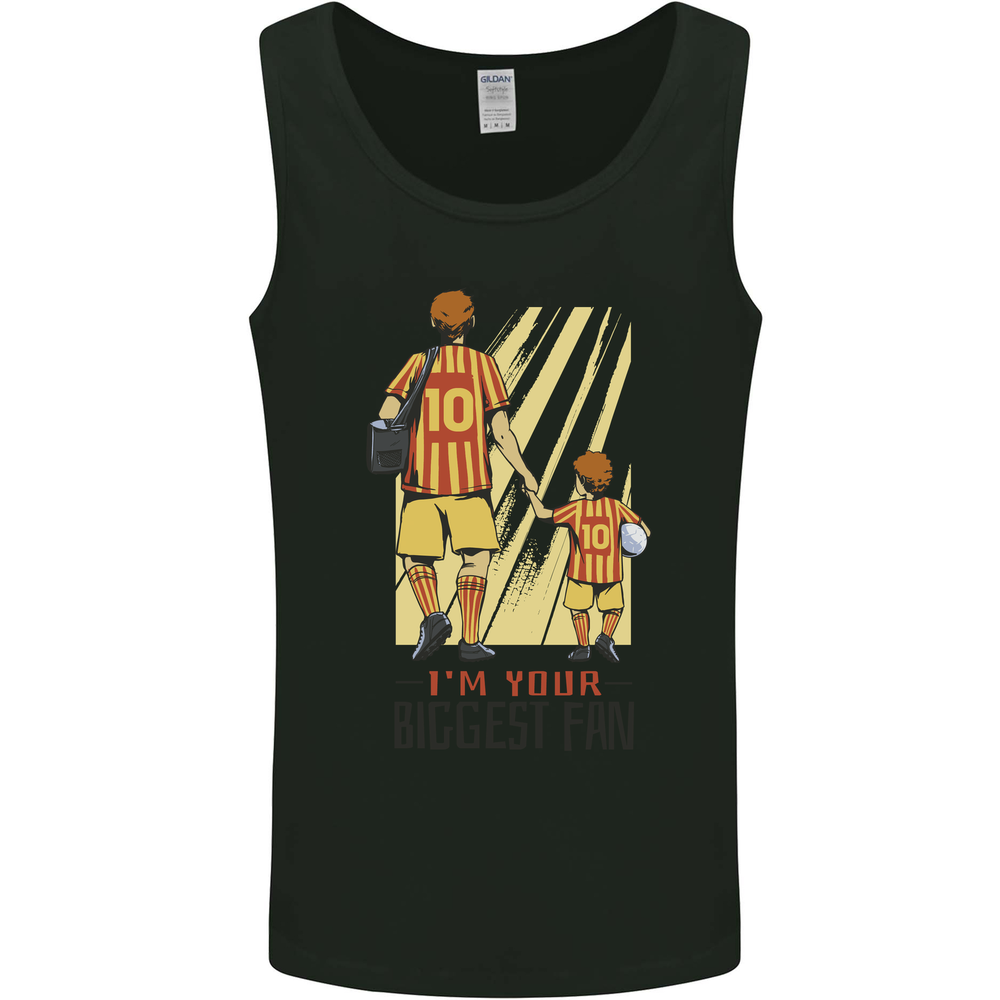 Fathers Day Football Dad & Son Daddy Mens Vest Tank Top