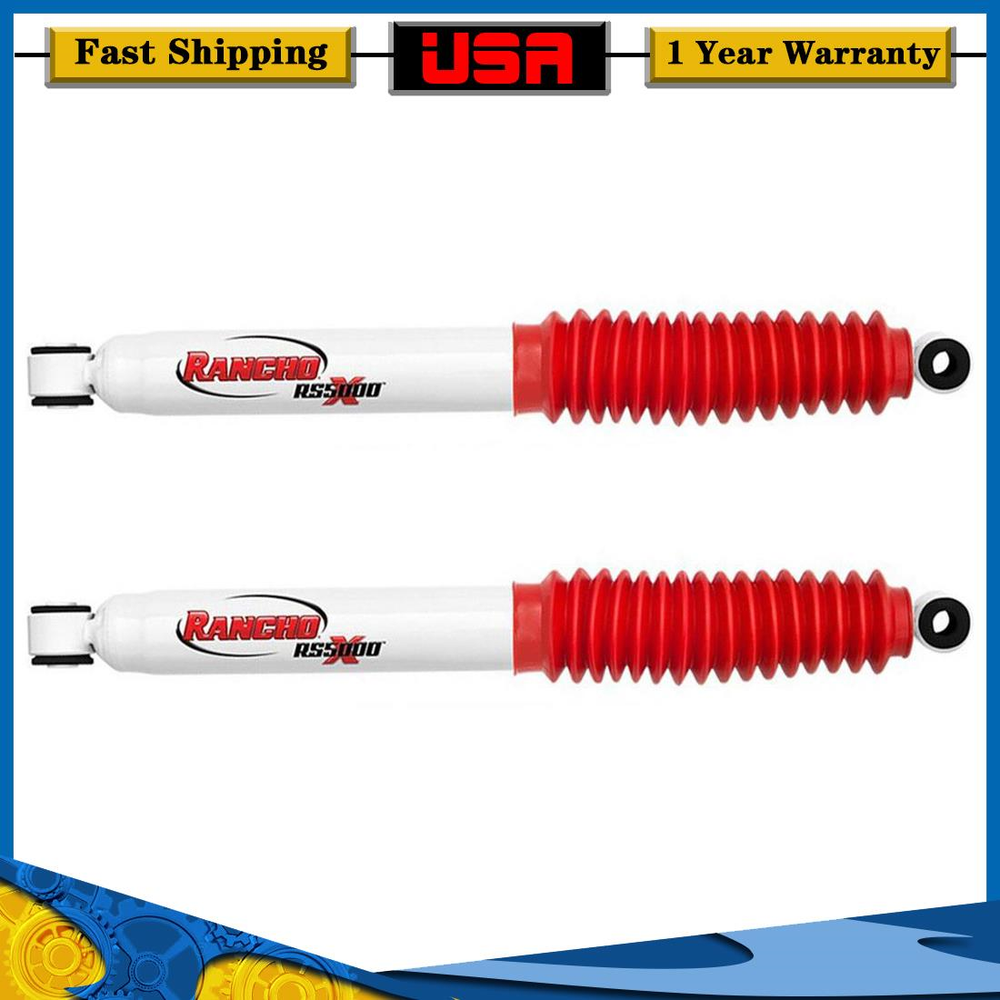Rancho RS55254 Set of 2 Rear Gas Shocks for F-250 F-350 4WD w/ 0