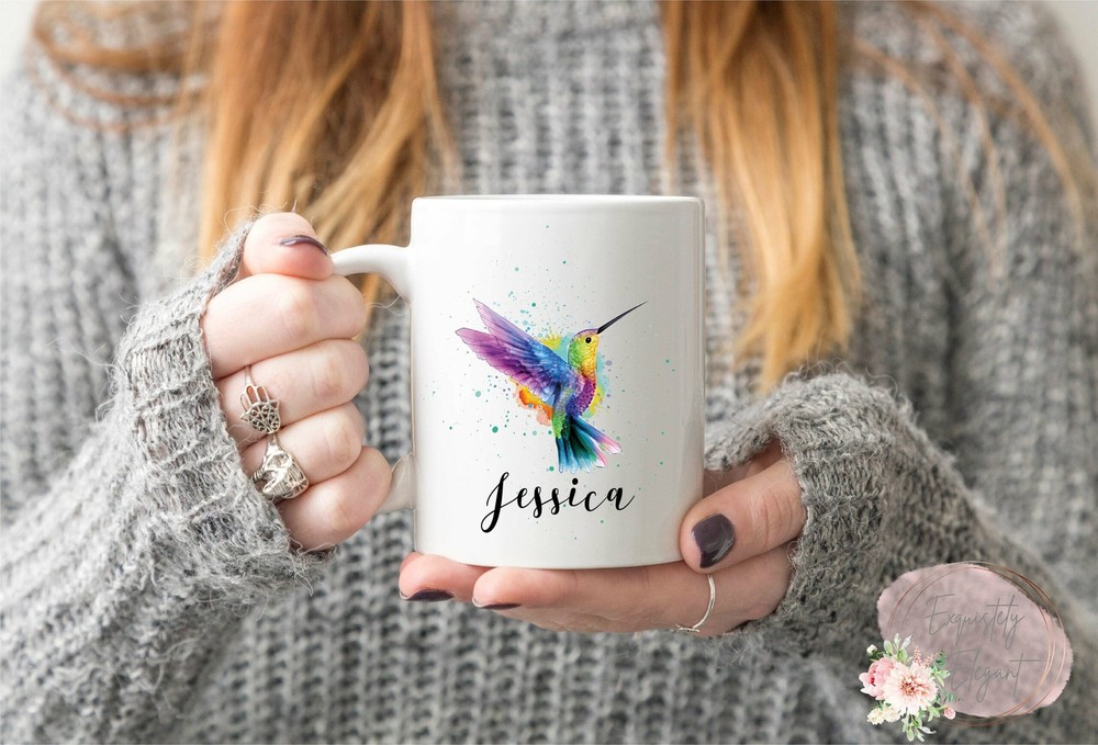 Personalised Hummingbird Mug Bird Mug Cute Mug Custom Mug Hummingbird Gift