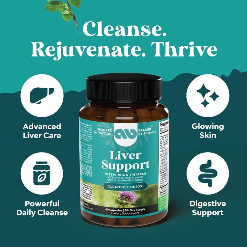 Herbal liver supplements -60 capsules