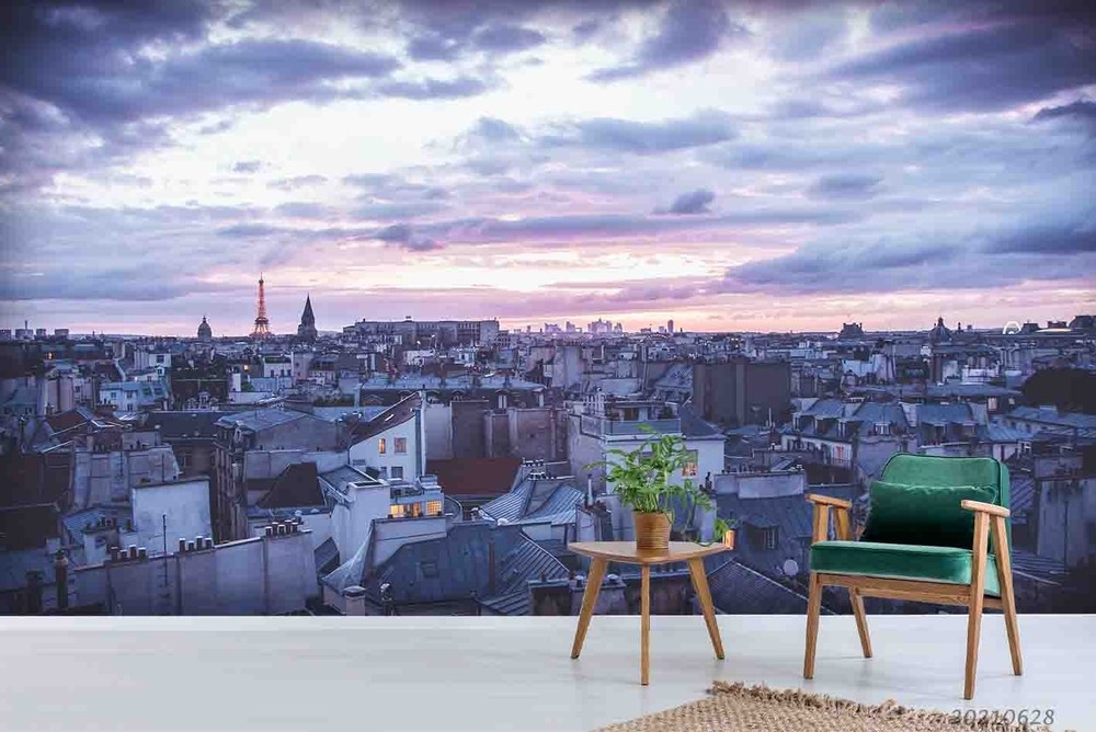 3D City Sky Landscape Wall Murals Wallpaper Murals Wall Sticker