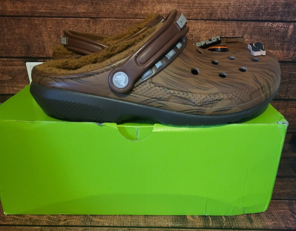 Star Wars Chewbacca Chewy × Crocs Classic Lined Clog 2023 Men's Sizes 8 9