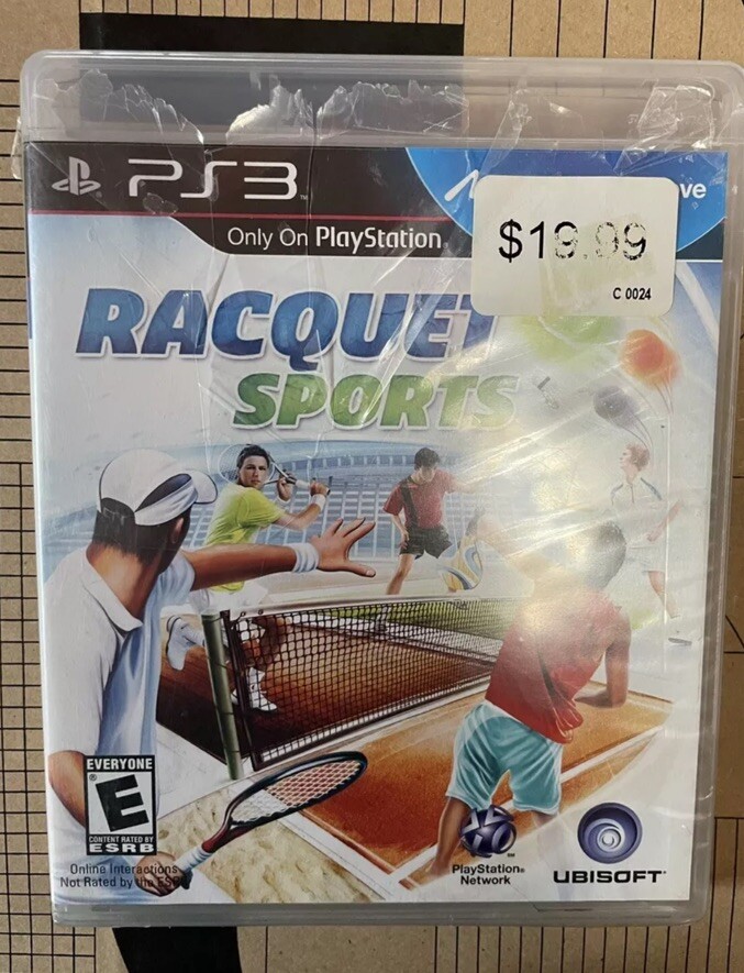 Racquet Sports (Motion) - Sony PlayStation 3 PS3 Brand New Sealed *Torn Wrapper*
