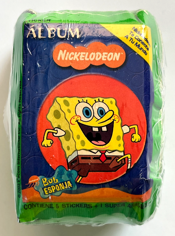 2003 BOX NICKELODEON Navarrete Stickers - 50 Sealed Packs Peru Squarepants #10