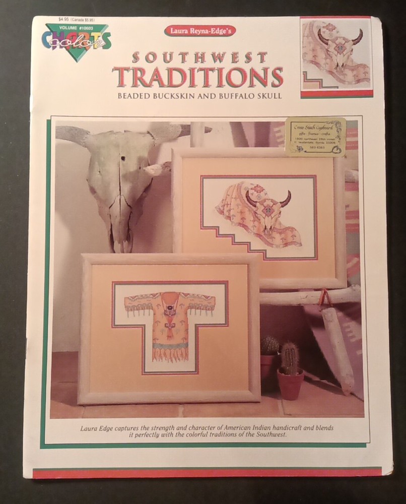 Southwest Traditions Beaded Buckskin & Buffalo Skin Counted Cross Stitch