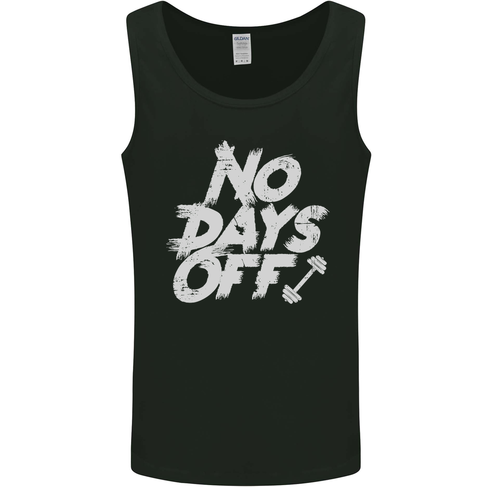 No Days Off Gym Training Top Bodybuilding Mens Vest Tank Top