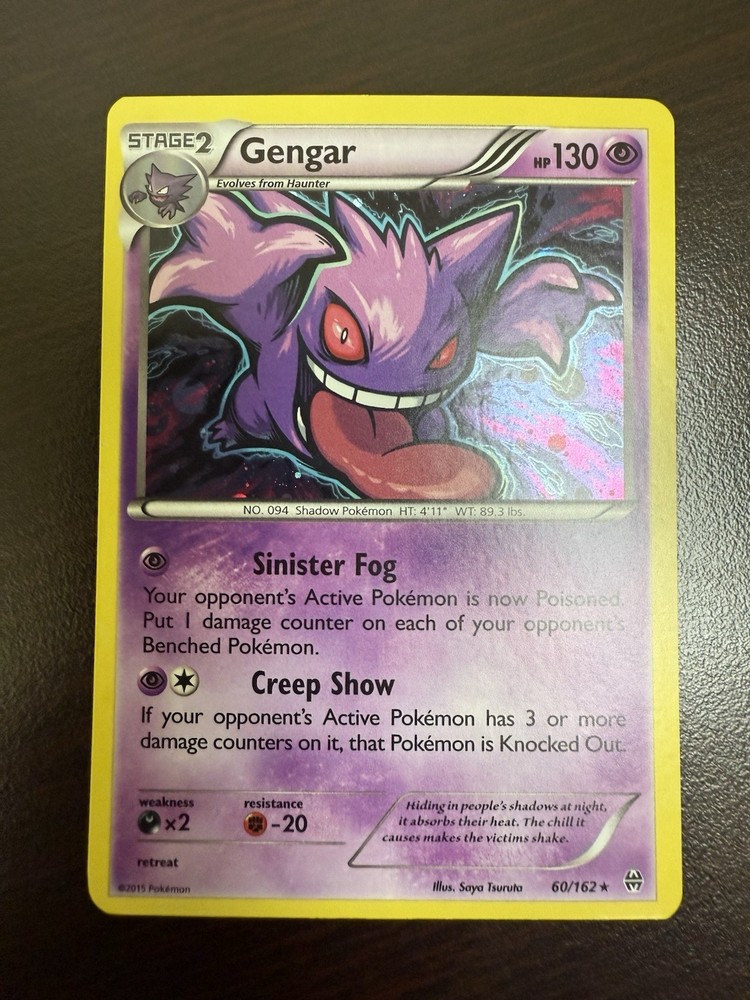 Gengar Holo 60/162 Pokemon Breakthrough Rare Card