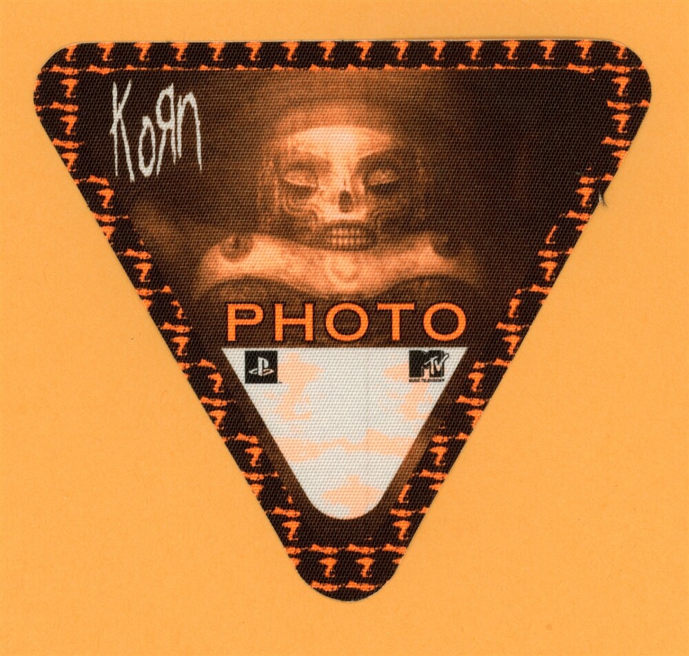 Korn Vintage Satin Backstage Pass - 2002 Untouchables Tour PHOTO