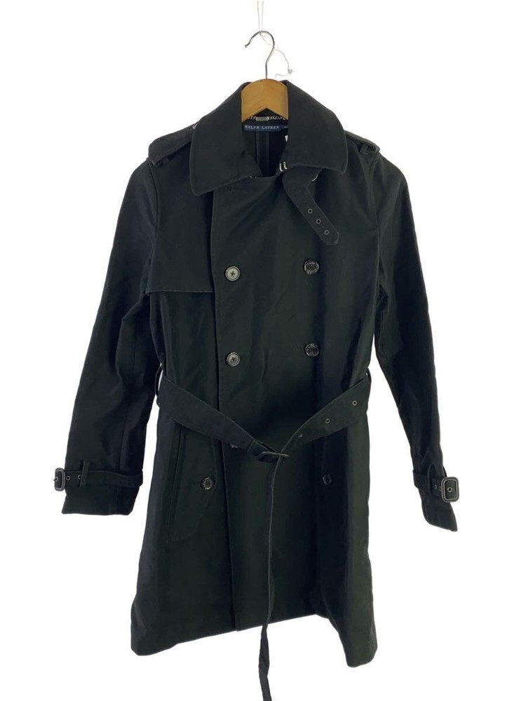 Ralph Lauren Trench Coat/4/Cotton/Blk 3944