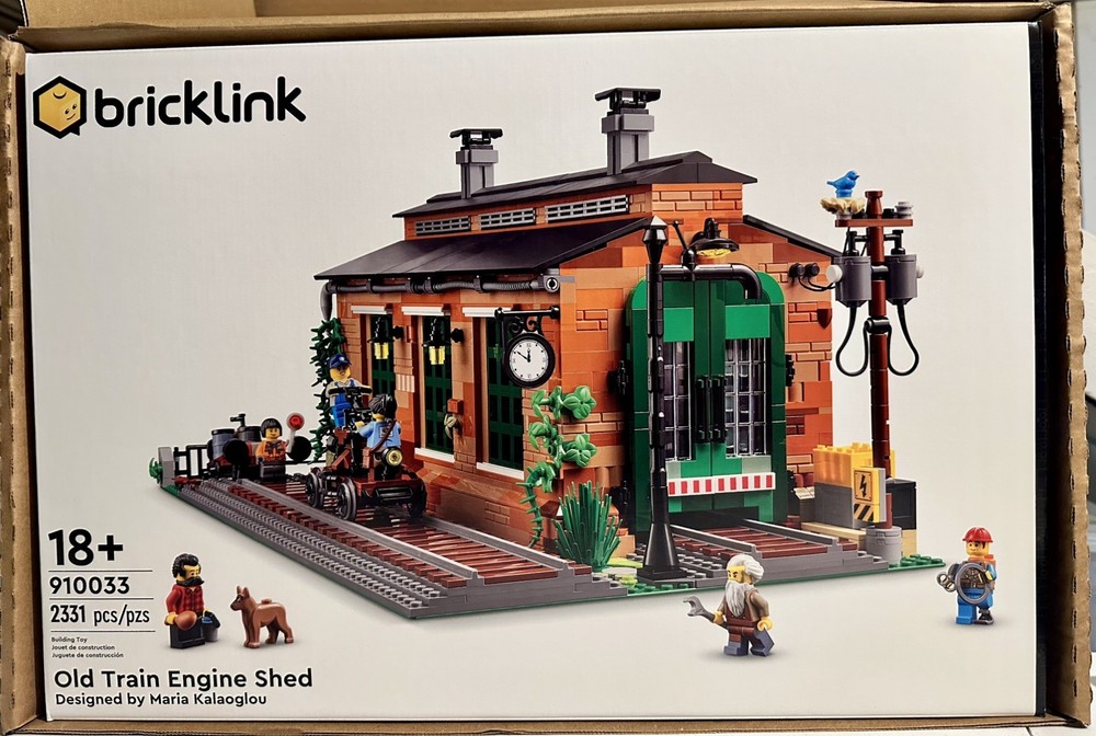 LEGO 910033 Bricklink series 1 Old Train Engine Shed RETIRED Brand NEW Sealed