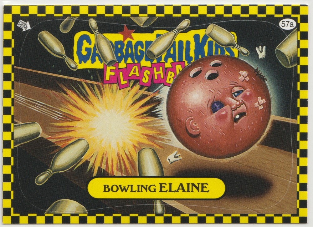 Bowling Elaine #57a Garbage Pail Kids GPK 2010 Flashback Series 1 FB1 Trading Card