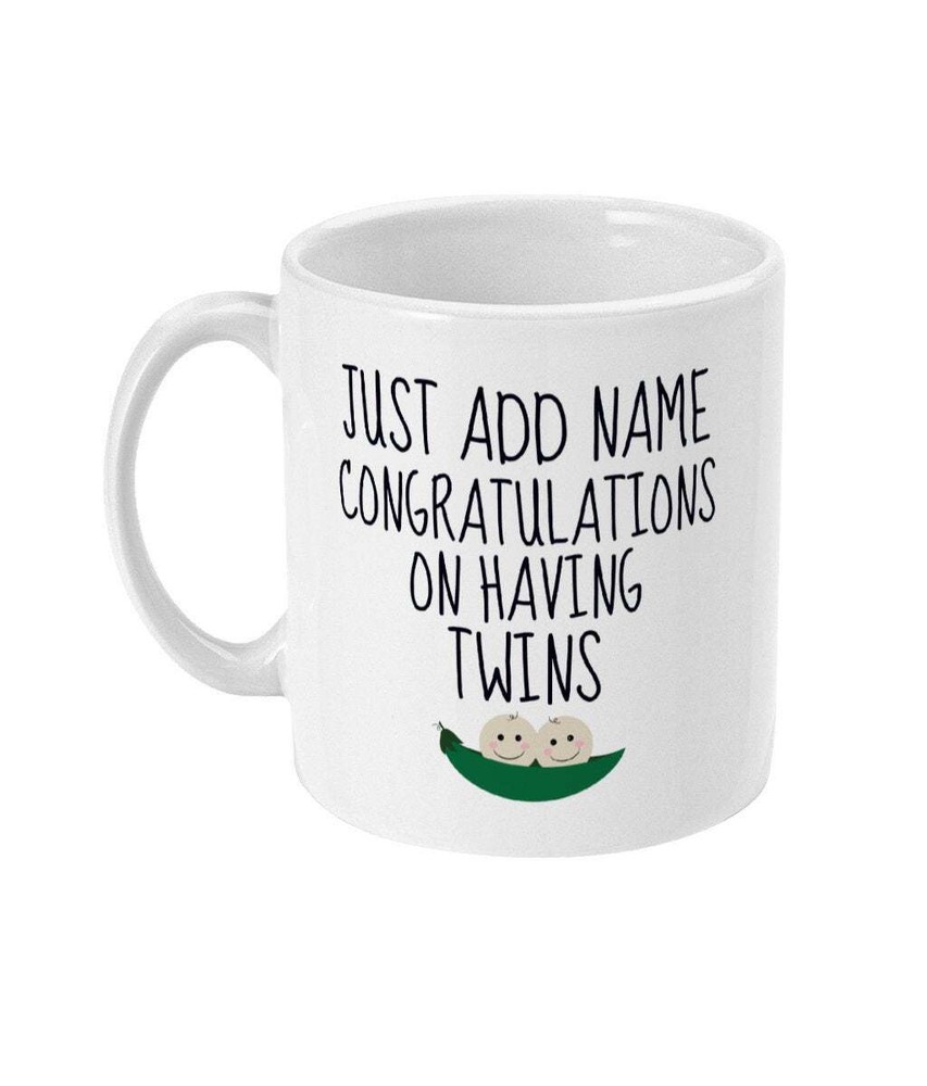 Personalised Twins Baby Gift Twins Baby Mug Twins Birth Gifts Personalized