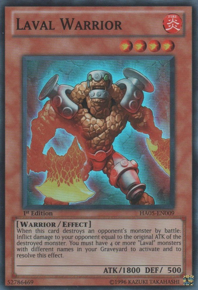 Laval Warrior - HA05-EN009 - Super Rare - 1st Edition - Lightly Played