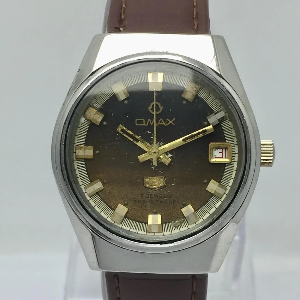 Omax 5 Manual Winding 3586G Vintage Style Men's Watch