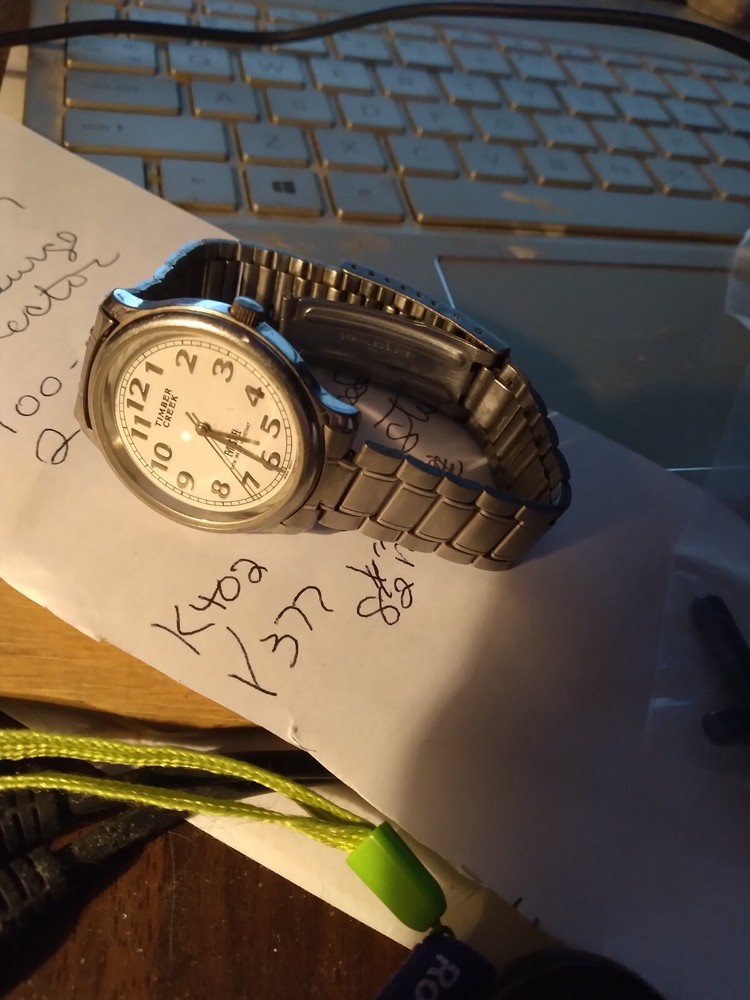 TIMBER CREEK MANS WATER RESISTANT STEEL JAPAN MOVEMENT up to 8.5