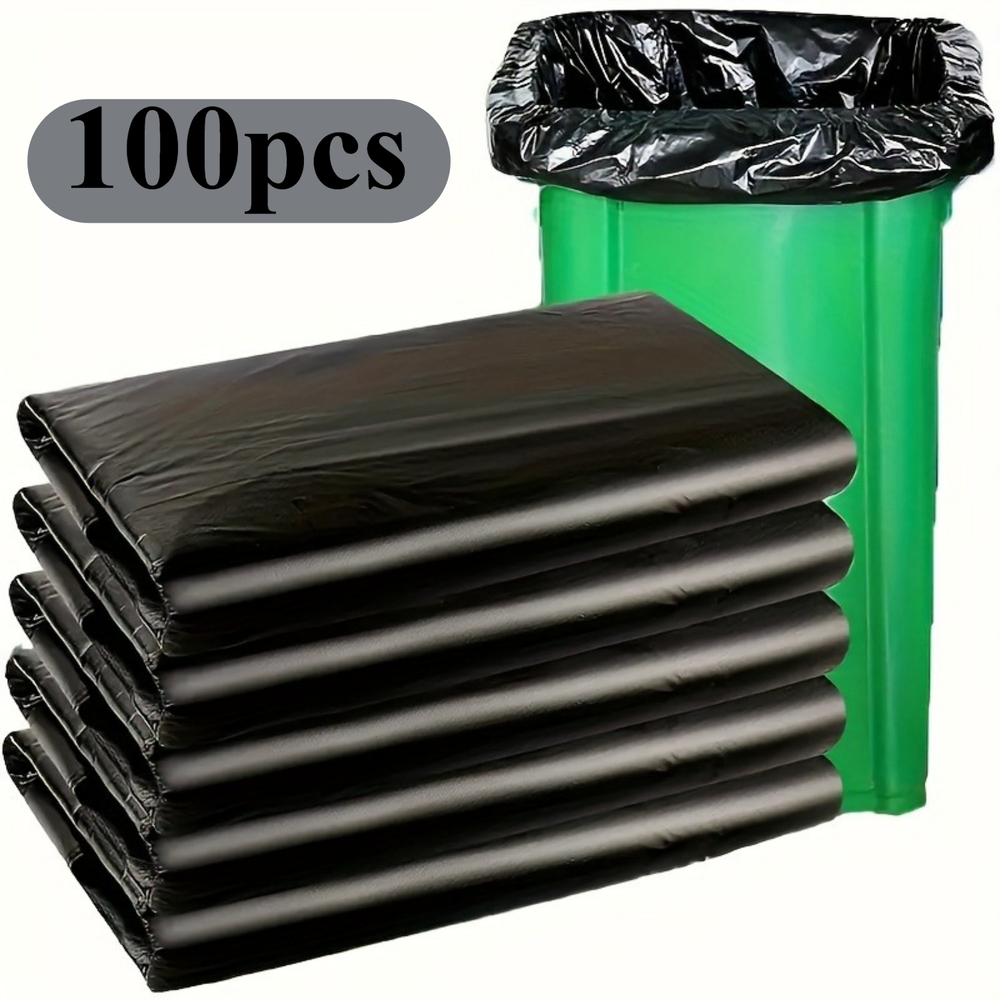 Heavy Duty 45 Gallon Trash Bags 100 Count 1.9MIL Large Black Garbage Bags for
