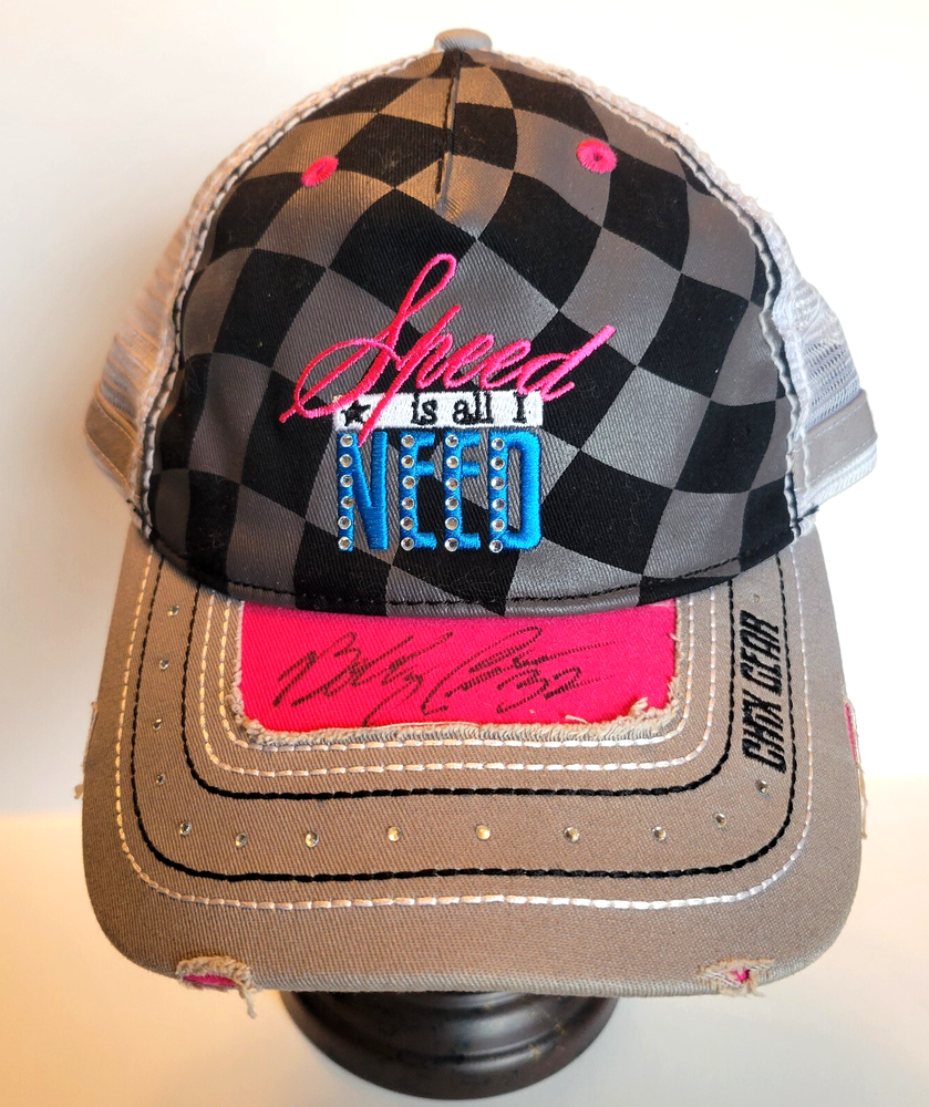 Bobby Pierce #32 NASCAR Autographed Distressed Racing Cap by Chix Gear