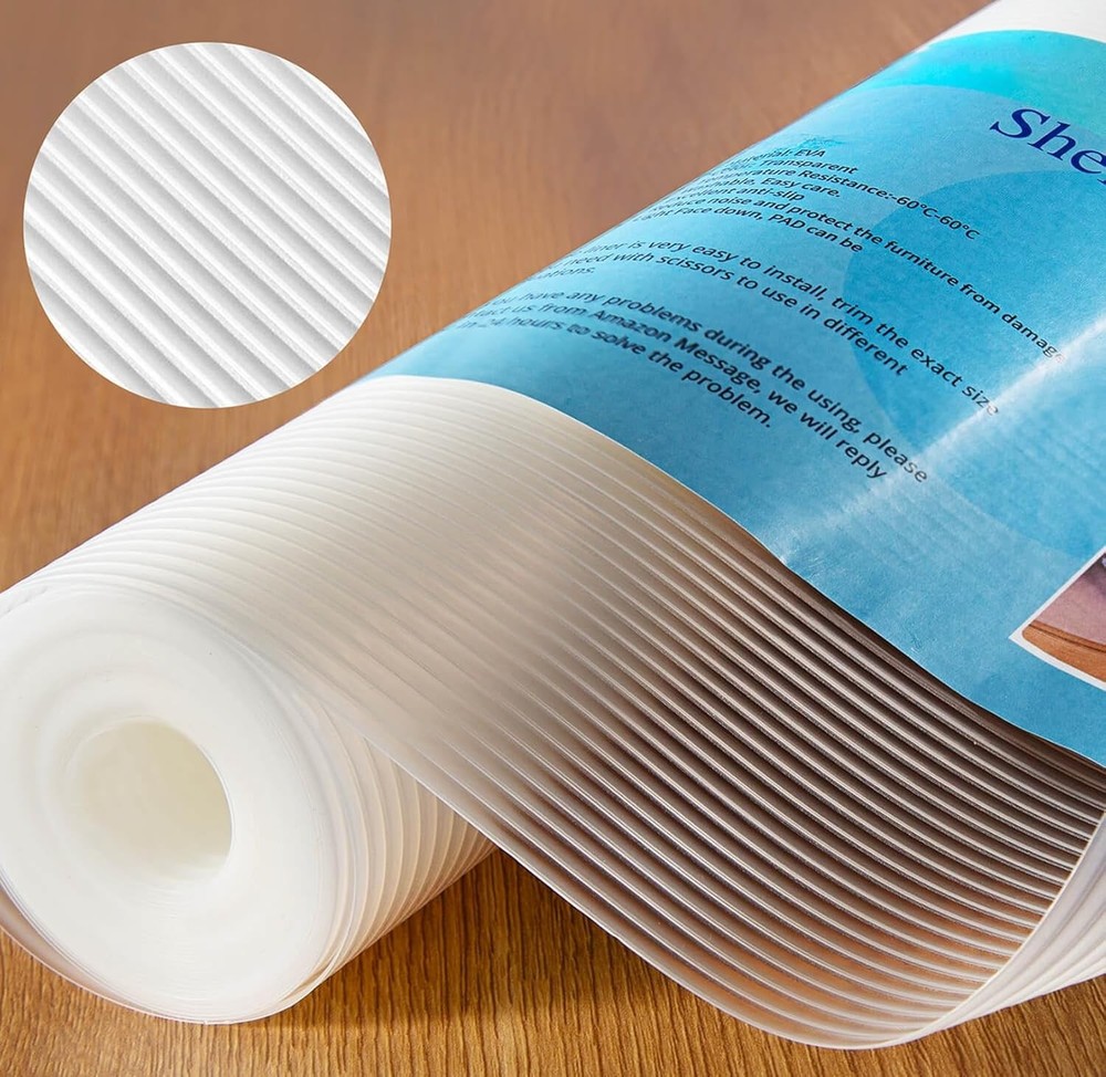 Shelf Liner, 11.8 Inches x 20 FEET Non-Slip Kitchen Cabinet Liner, Washable