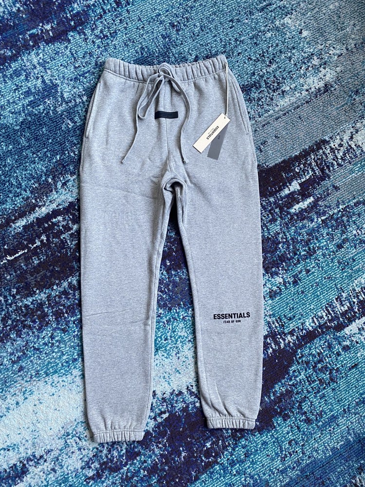 Size M - Fear Of God Essentials Dark Oatmeal Sweatpants SS22