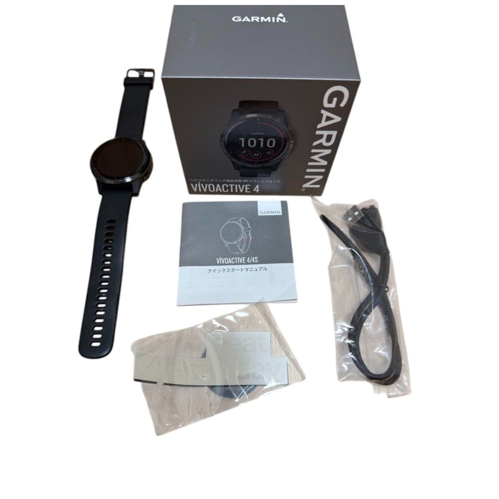 Garmin Vivoactive 4 GPS Smartwatch with Heart Rate Monitor in Black Slate