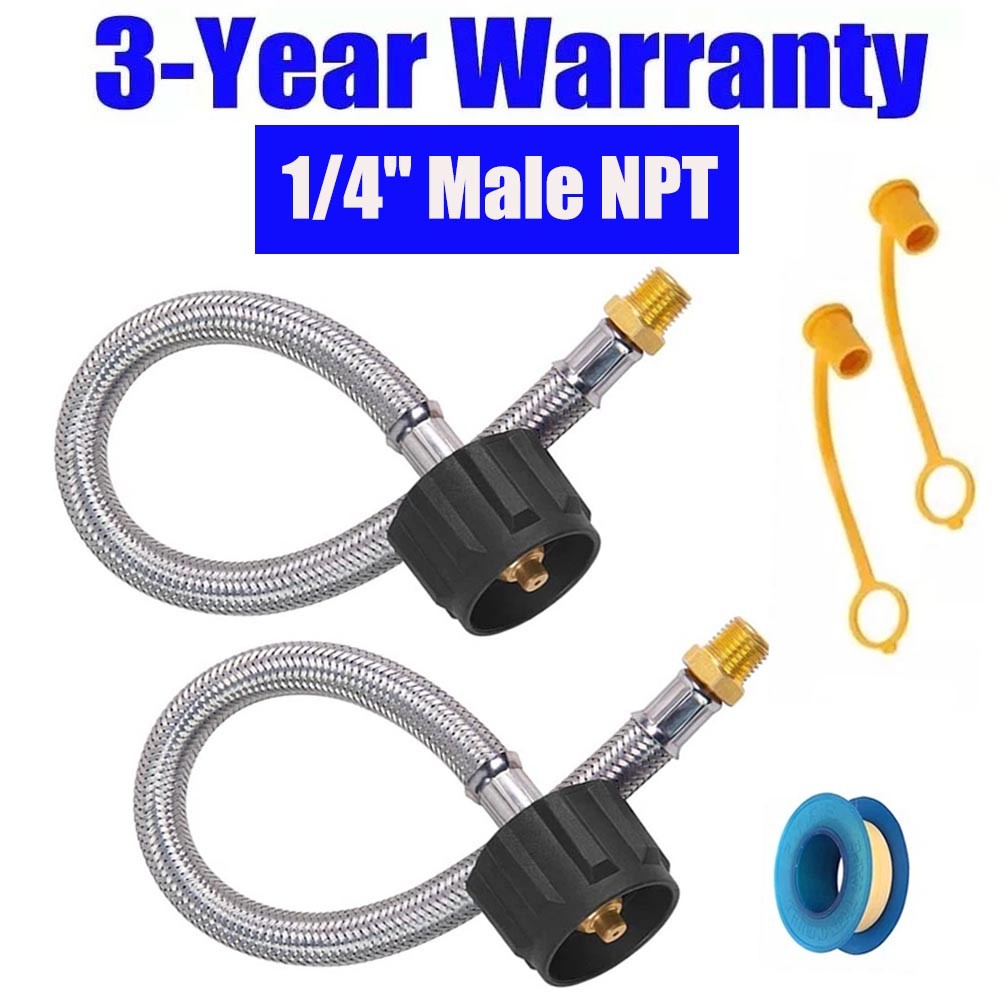 2x RV Propane Braided Hose 15