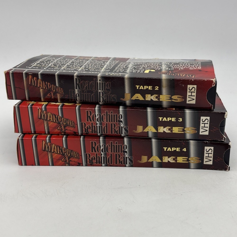 Manpower 4 TD Jakes Ministries 1997 VHS Tapes Incomplete Set Tested And Works