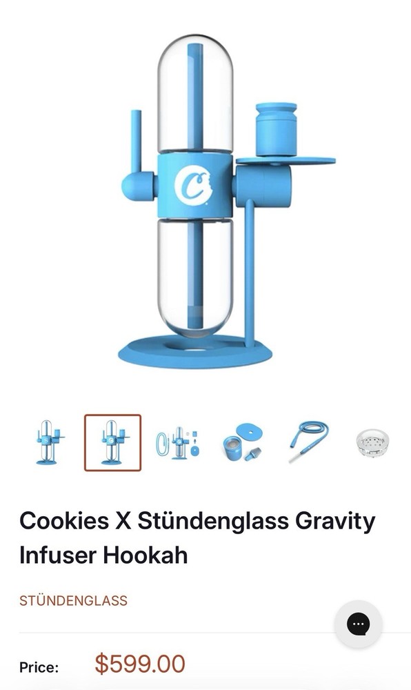 STUNDENGLASS X COOKIES GRAVITY HOOKAH