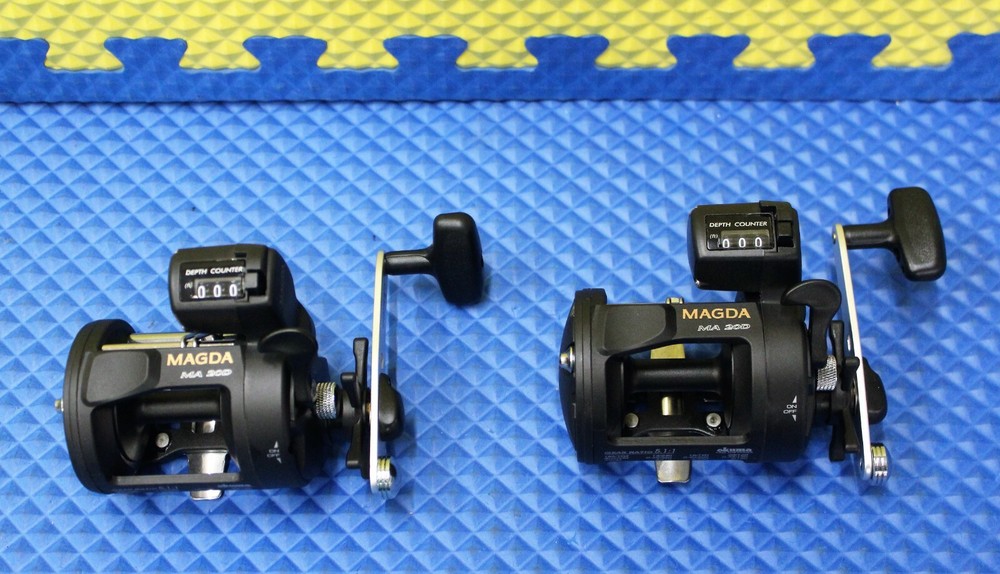 Okuma Magda Line Counter Trolling Reels MA 20D 2-PK