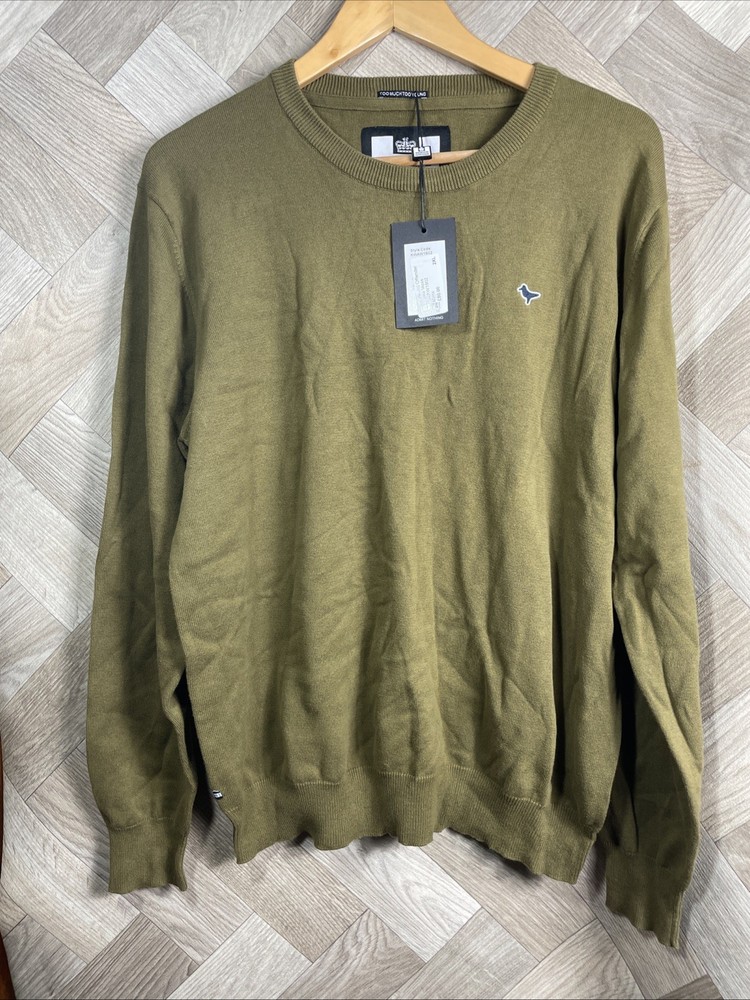 Weekend Offender Napoli Mens Brown Sweater Brand New With Tags 2XL