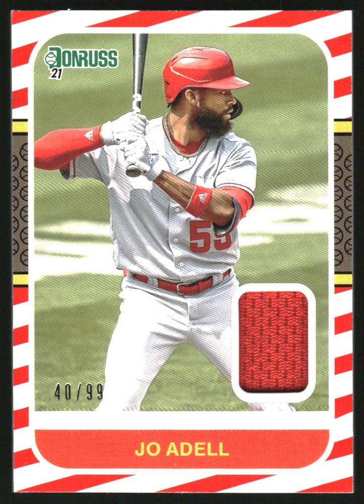 2021 Donruss Retro '87 Materials Red #87MJA Jo Adell Jersey /99