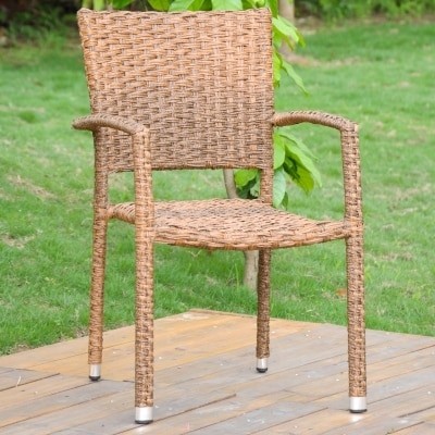 Ibiza Resin Wicker/Aluminum Outdoor Dining Chair (Set of 6)