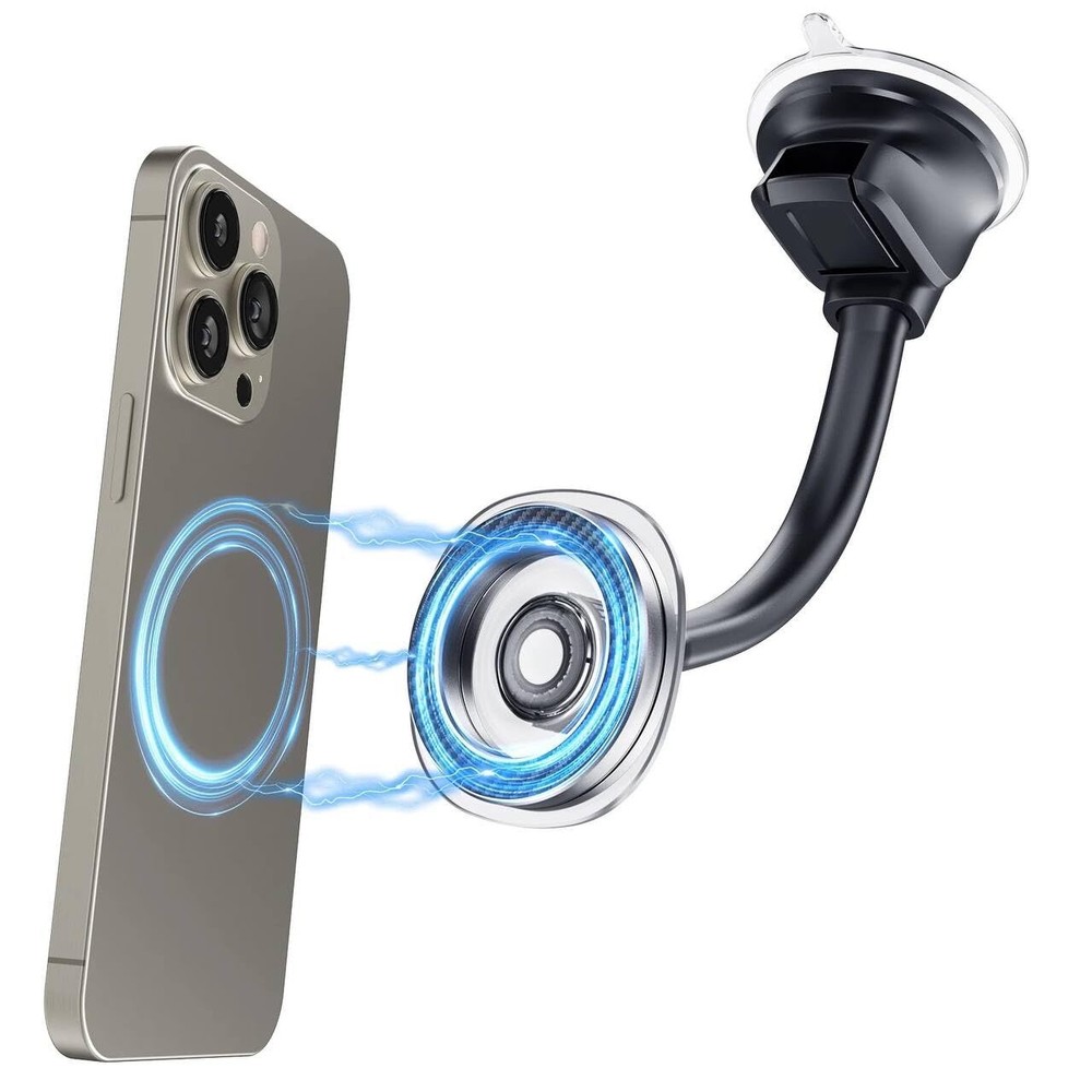 Magnetic Car Phone Mount for Dashboard or Windshield - Strong Grip Cell Phone Holder