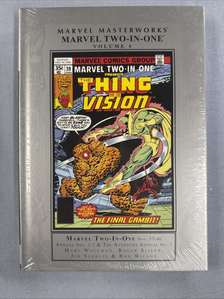 Marvel Masterworks MARVEL TWO-IN-ONE Vol #4 Hard Cover (2019) Global Shipping