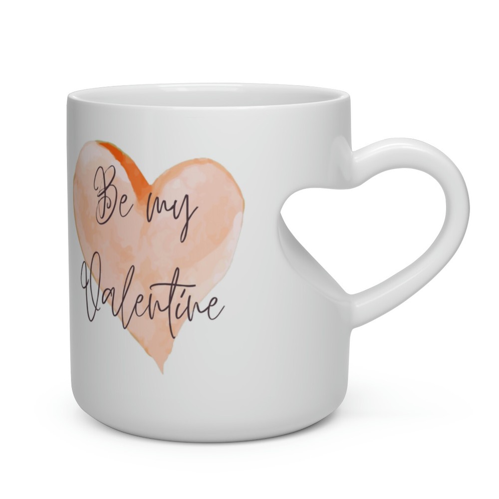Valentine's Day Heart Handle Mug - Perfect Romantic Gift-image