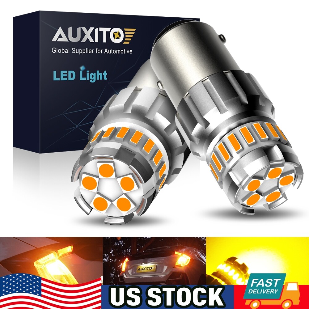 AUXITO Amber 1157 7528 LED Turn Signal/ Parking Light Bulb Super Bright 23SMD M