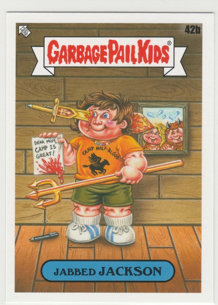 Jabbed Jackson #42b Garbage Pail Kids GPK 2022 Book Worms Trading Card