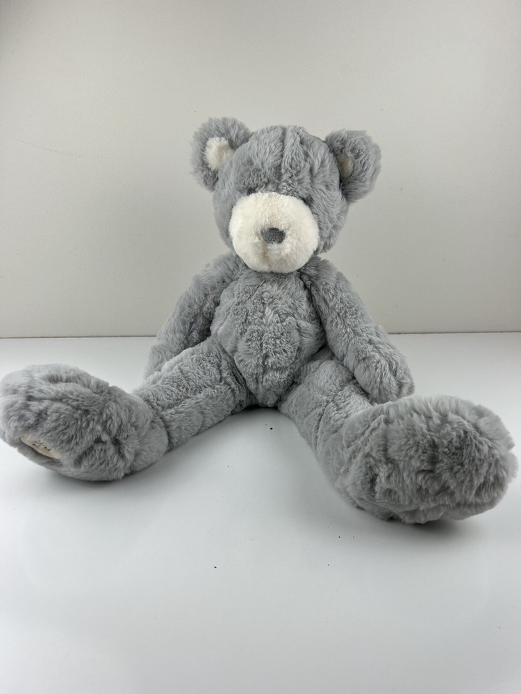 Mudpie Night Night Bear Stuffed Animal Plush Teddy Bear Lovey Large Floppy READ