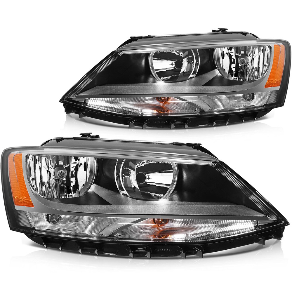 Headlights Assembly Fits 11-2018 Volkswagen Jetta Headlamp Assembly Replacement