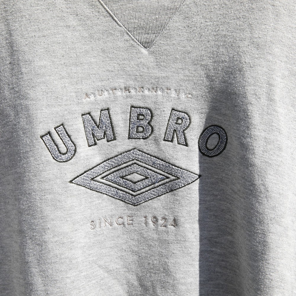 Vintage Umbro Embroidered Crewneck Sweatshirt Size AXXL 90s Grey