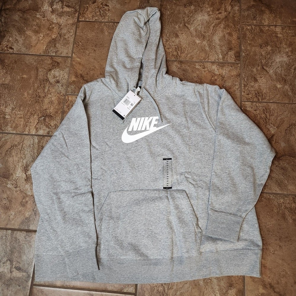 Nike Grey Women’s Hoodie 3XL Comfort Fit Fleece Pullover