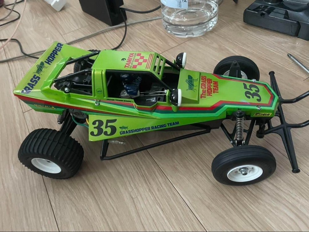 Tamiya Grasshopper RC Car in Candy Green Edition