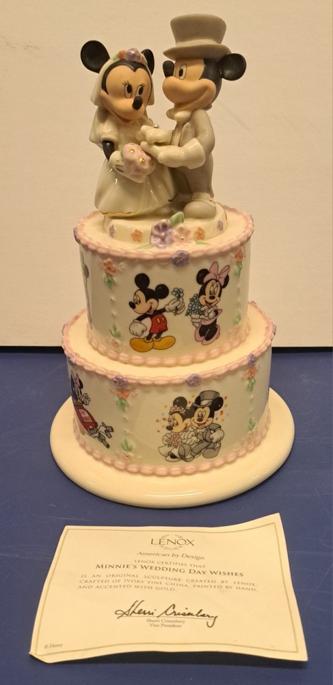 Lenox Disney Minnie’s Wedding Day Wishes Figure NO BOX