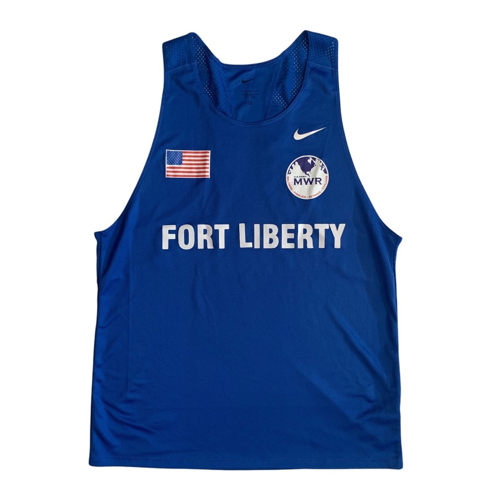 Nike Men's Size L Fort Liberty U.S Army NWR Team Running Tanktop Singlet