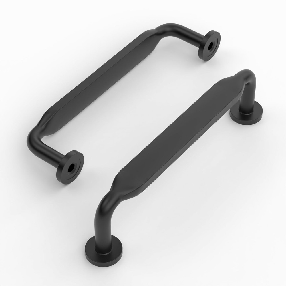 10 Pack 3.75 Inch Matte Black Cabinet Pulls for Kitchen Drawers