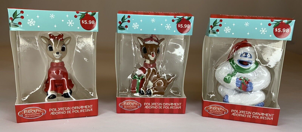 2021 Hallmark Bumble Snowman Rudolph Red-Nosed Reindeer Ornament  