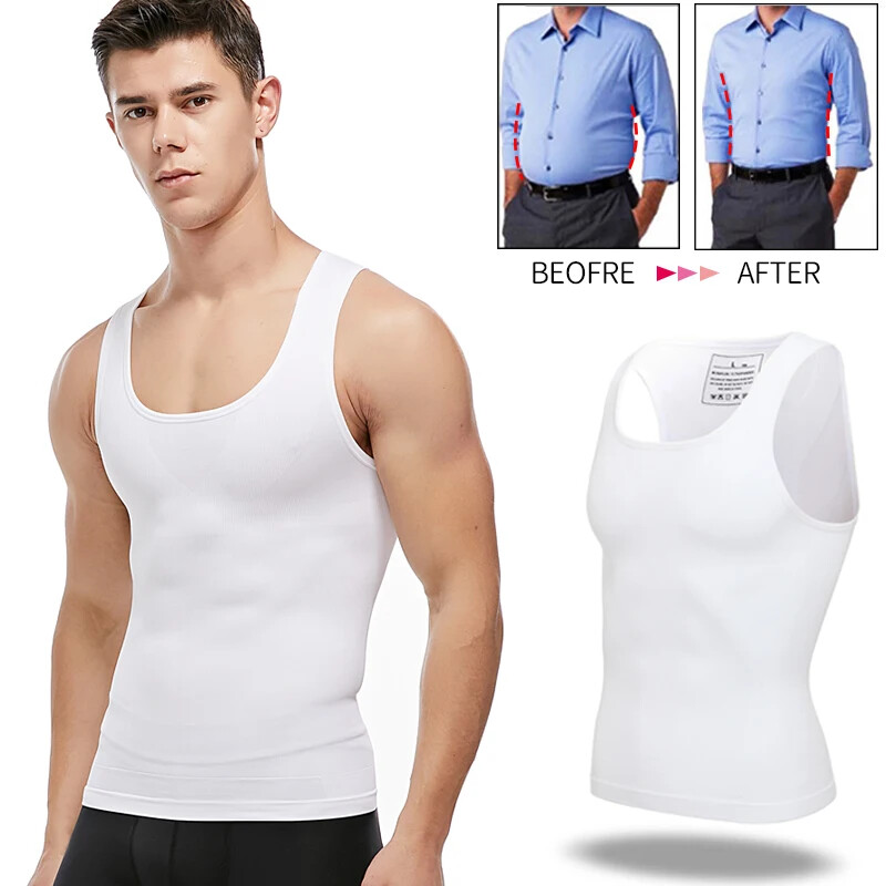 Men's Slimming Shapewear Vest for Tummy Control & Abdomen Support